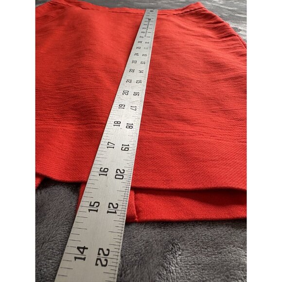 J.Crew Women's The Pencil Skirt Size 4 Red Orange Career Office Professional - Picture 10 of 10
